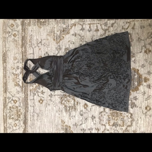 Metallic Brown Short Formal Dress - Picture 2 of 6